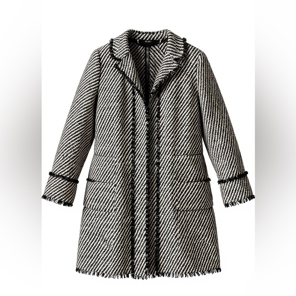 Ann Taylor Chic Black and White Women's Coat